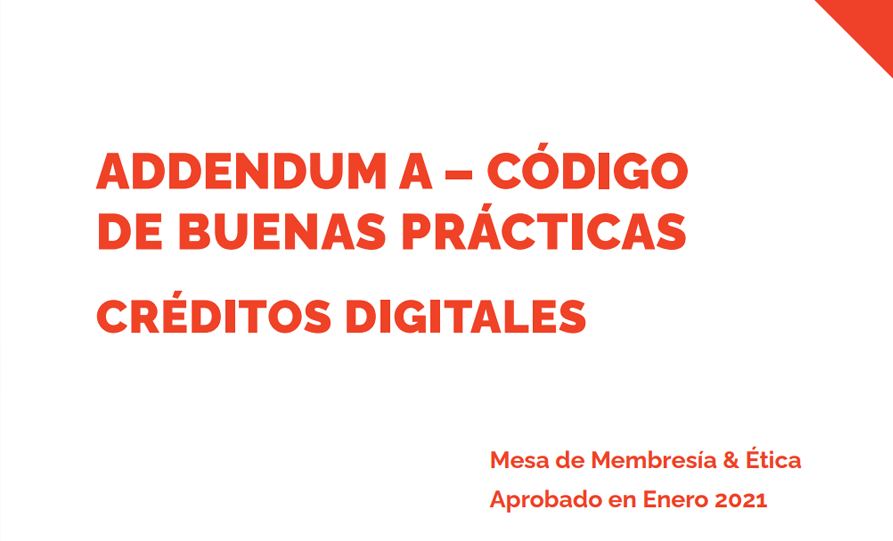  Addendum A- Codigo de Buenas Practicas / Creditos Digitales